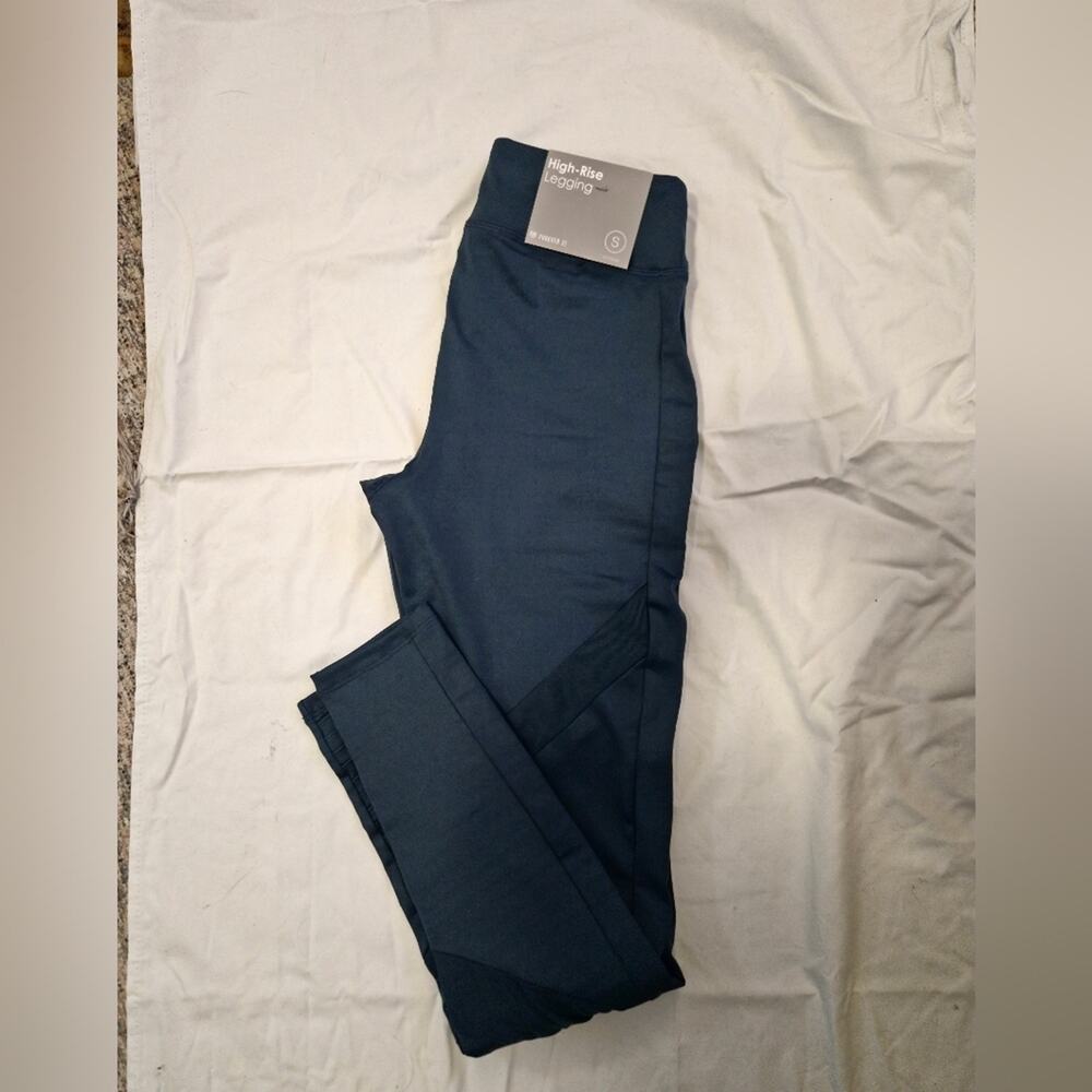 Forever 21 High-Rise Moto Leggings - Dark Teal/Navy - Size Small - NWT 2009